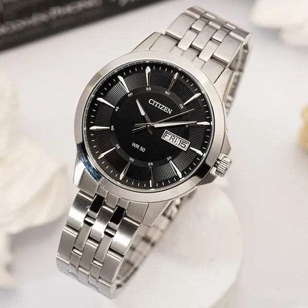 Đồng Hồ Nam Citizen Quartz BF2011-51E Màu Bạc Đen N-TNY - Đồng hồ - Vua Hàng Hiệu