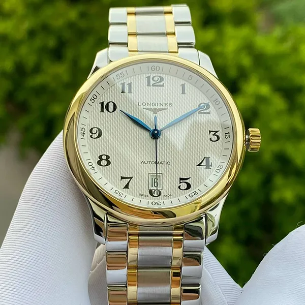 Đồng Hồ Nam Longines Master Collection White Dial Steel And 18KT Yellow Gold Watch Màu Vàng Trắng - Đồng hồ - Vua Hàng Hiệu