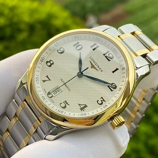 Đồng Hồ Nam Longines Master Collection White Dial Steel And 18KT Yellow Gold Watch Màu Vàng Trắng - Đồng hồ - Vua Hàng Hiệu