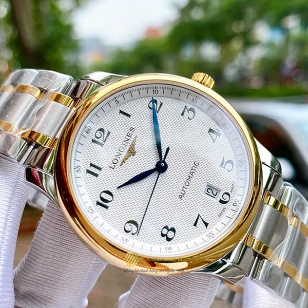 Đồng Hồ Nam Longines Master Collection White Dial Steel And 18KT Yellow Gold Watch Màu Vàng Trắng - Đồng hồ - Vua Hàng Hiệu