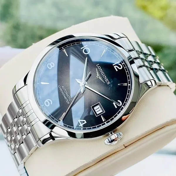 Đồng Hồ Nam Longines Record Collection L2.820.4.56.6 Màu Bạc Đen - Đồng hồ - Vua Hàng Hiệu