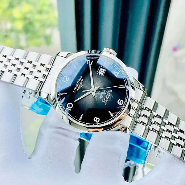 Đồng Hồ Nam Longines Record Collection L2.820.4.56.6 Màu Bạc Đen - Đồng hồ - Vua Hàng Hiệu