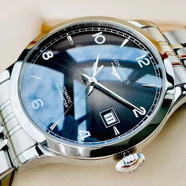 Đồng Hồ Nam Longines Record Collection L2.820.4.56.6 Màu Bạc Đen - Đồng hồ - Vua Hàng Hiệu