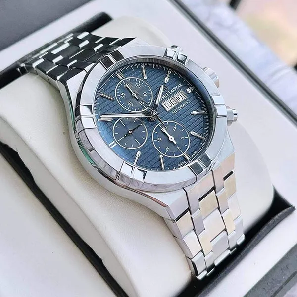 Đồng Hồ Nam Maurice Lacroix Aikon Chronograph Blue 43mm AI6038-SS002-430-1 Màu Bạc Xanh - Đồng hồ - Vua Hàng Hiệu