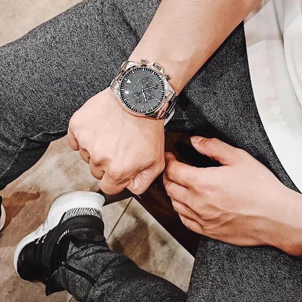 Đồng Hồ Nam Michael Kors Gage Men's Watch MK8413 45mm Màu Bạc Đen