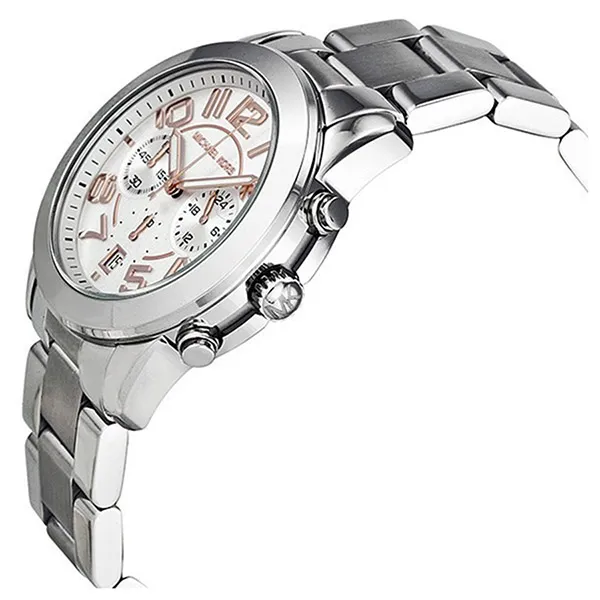 Đồng Hồ Nam Michael Kors MK5725 Mercer Silver Dial Stainless Steel Chronograph Watch Màu Trắng Bạc