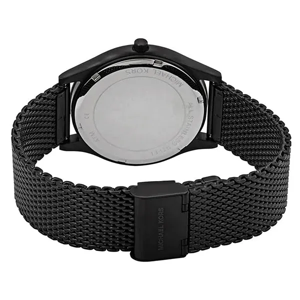 Đồng Hồ Nam Michael Kors Runway Slim Black IP Watch MK8607 44mm Màu Đen