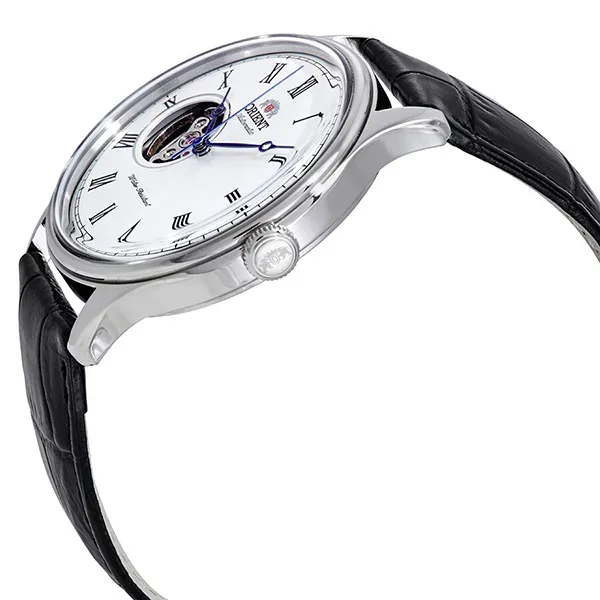 Đồng Hồ Nam Orient Open Heart Automatic White Dial Men's Watch FAG00003W0 Màu Đen Bạc - Đồng hồ - Vua Hàng Hiệu