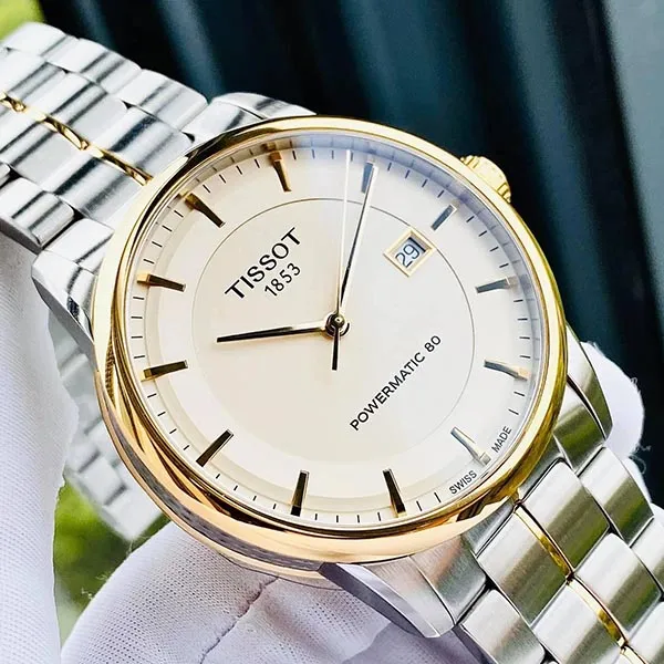 Đồng Hồ Nam Tissot Luxury Powermatic 80 Demi Gold T086.407.22.261.00 Màu Vàng Bạc - Đồng hồ - Vua Hàng Hiệu