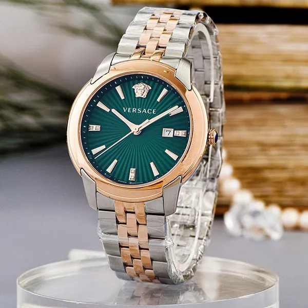 Đồng Hồ Nam Versace V-Urban Watch VELQ01019 Bản Kim Cương 42mm Màu Vàng, Bạc
