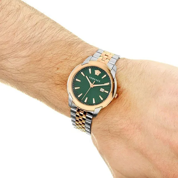 Đồng Hồ Nam Versace V-Urban Watch VELQ01019 Bản Kim Cương 42mm Màu Vàng, Bạc