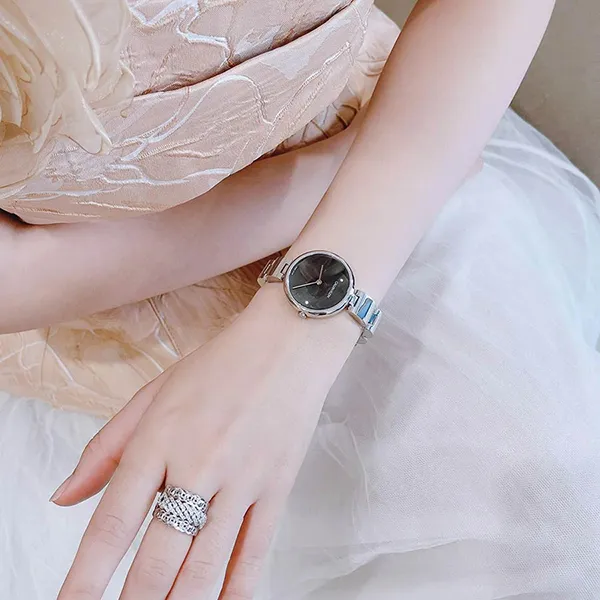 Đồng Hồ Nữ Calvin Klein CK Quartz Black Dial Watch K9U23141 Màu Bạc - Đồng hồ - Vua Hàng Hiệu