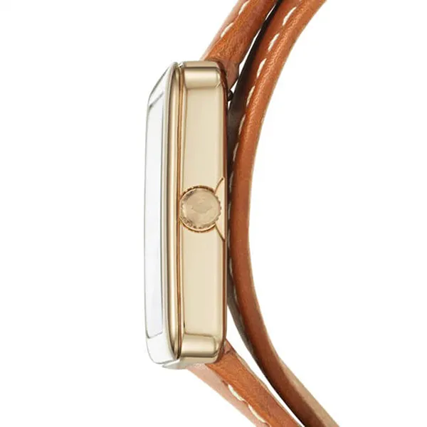 Cinturino Originale Fossil Per Orologi Donna Atwater, Modello ES4243, Pelle Beige, Larghezza 18 Mm - 5
