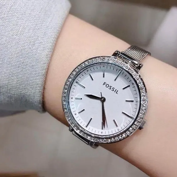Đồng Hồ Nữ Fossil Classic Minute Three-Hand Stainless Steel Watch BQ3455 32mm Màu Bạc