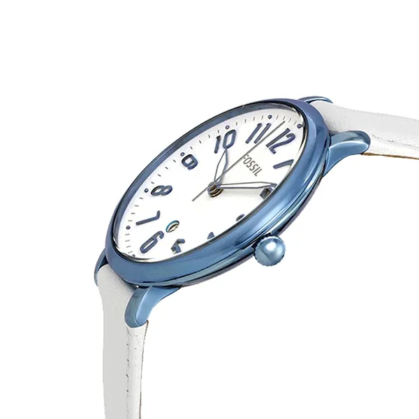 Đồng Hồ Nữ Fossil Jacqueline White Leather Watch ES4203 Màu Trắng