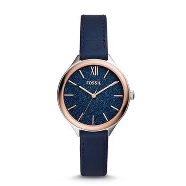 Đồng Hồ Nữ Fossil Leather Watch BQ3309 Màu Xanh Navy - Đồng hồ - Vua Hàng Hiệu
