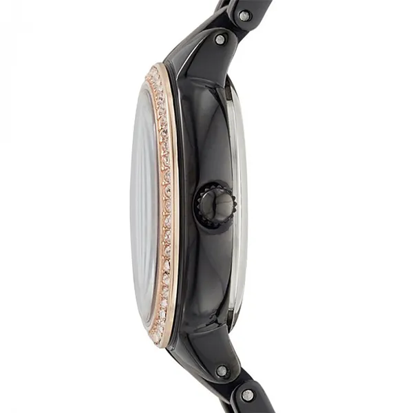 Đồng Hồ Nữ Fossil Virginia Black Stainless Steel Watch ES4118 Màu Đen - Đồng hồ - Vua Hàng Hiệu