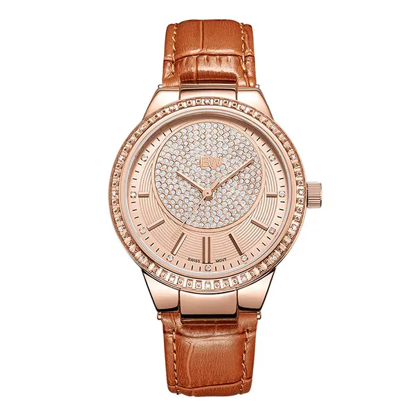 Đồng Hồ Nữ JBW Camille Rose Gold-Tone Brown Leather Ladies Watch J6345D Màu Vàng Hồng - Đồng hồ - Vua Hàng Hiệu
