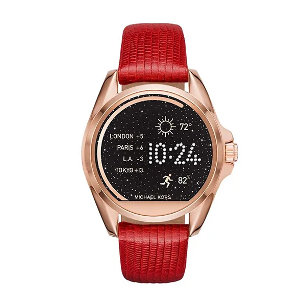 Đồng Hồ Nữ Michael Kors Digital Multi Colour Dial Watch MKT9006 Màu Đen Phối Vàng Hồng