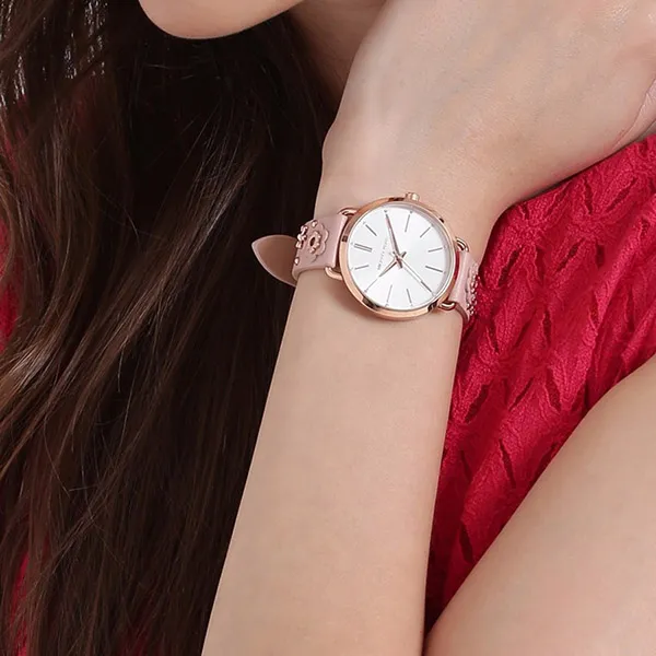 Đồng Hồ Nữ Michael Kors Portia Floral Aplique Watch MK2738 37mm Màu Trắng Phối Vàng Hồng