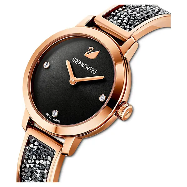 Đồng Hồ Nữ Swarovski Cosmic Rock Watch 5376068 Màu Đen, Vàng Hồng - Đồng hồ - Vua Hàng Hiệu