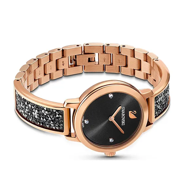 Đồng Hồ Nữ Swarovski Cosmic Rock Watch 5376068 Màu Đen, Vàng Hồng - Đồng hồ - Vua Hàng Hiệu