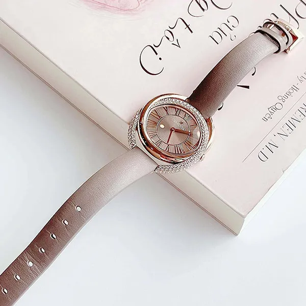 Đồng Hồ Nữ Swarovski Duo Watch 5484382 Màu Xám Phối Vàng Hồng