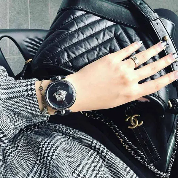 Đồng Hồ Nữ Versace Palazzo Empire Màu Đen