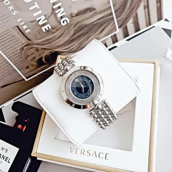 Đồng Hồ Nữ Versace VE7900620 Màu Bạc Đen
