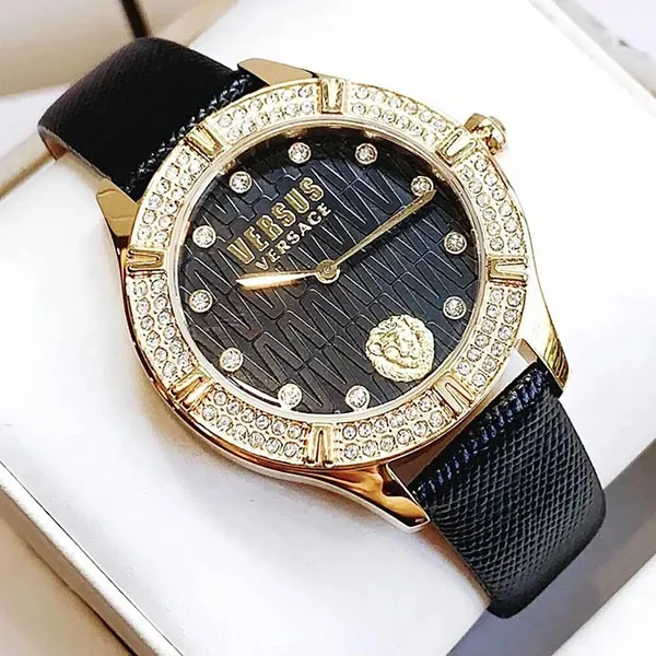 Đồng Hồ Nữ Versace Versus Canton Road Gold Black Ladies Watch VSP261419 Màu Vàng Đen