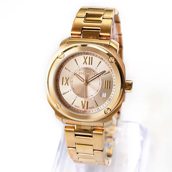Đồng Hồ Nữ Wenger EDG Roman 01.1121.112 Màu Vàng Hồng
