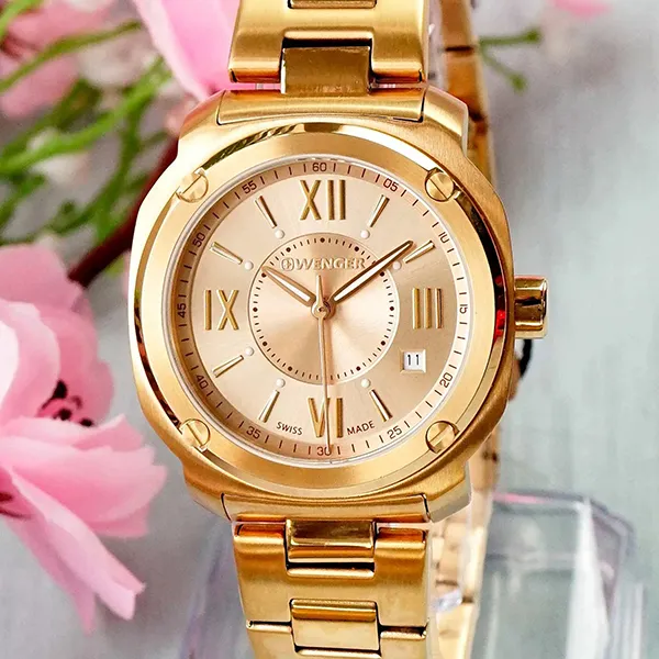 Đồng Hồ Nữ Wenger EDG Roman 01.1121.112 Màu Vàng Hồng
