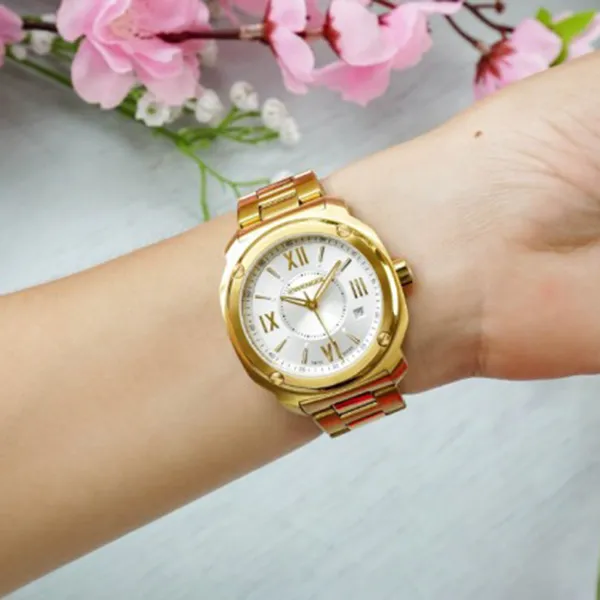 Đồng Hồ Nữ Wenger EDG Roman 01.1121.113 Màu Vàng
