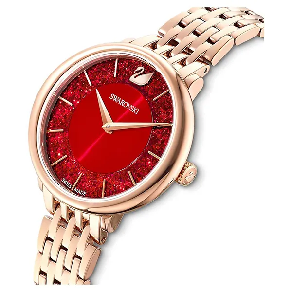 Đồng Hồ Nữ Swarovski Crystalline Chic Watch 5547608 Màu Vàng Gold Mặt Đỏ - Đồng hồ - Vua Hàng Hiệu