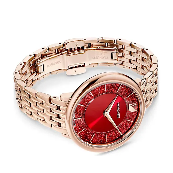 Đồng Hồ Nữ Swarovski Crystalline Chic Watch 5547608 Màu Vàng Gold Mặt Đỏ - Đồng hồ - Vua Hàng Hiệu