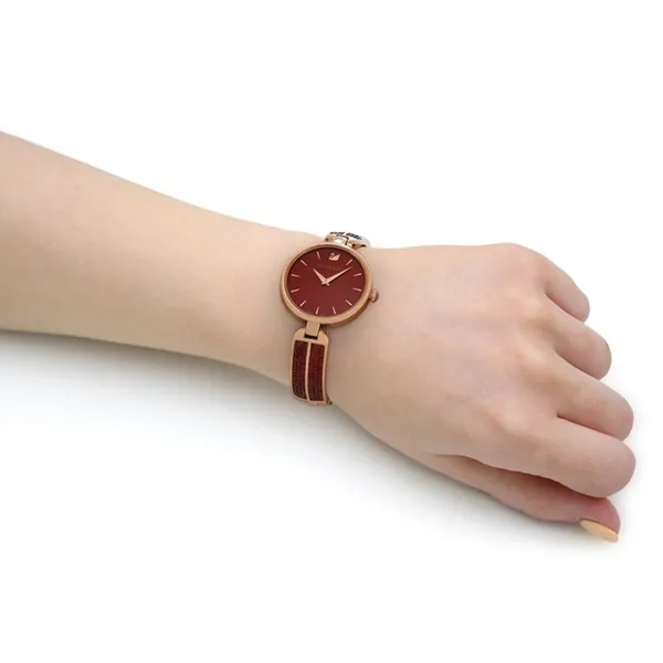 Đồng Hồ Nữ Swarovski Dream Rock Watch 5519312 Màu Đỏ