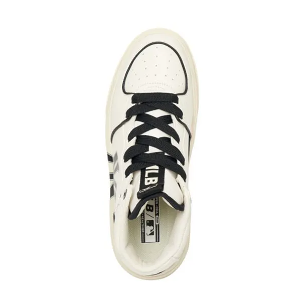 Giày Thể Thao MLB Chunky Liner High New York Yankees White Black 3ASXCB12N-50IVS Màu Trắng Đen Size 230