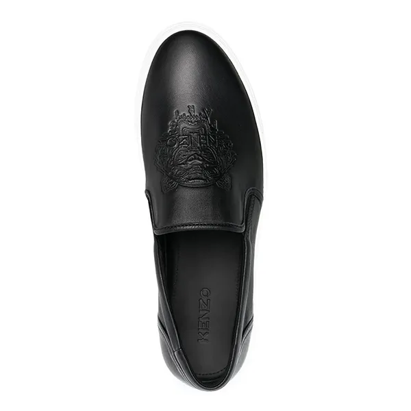 Giày Slip On Kenzo K-Skate Tiger Sneakers FB55SN100L73 Màu Đen Size 42