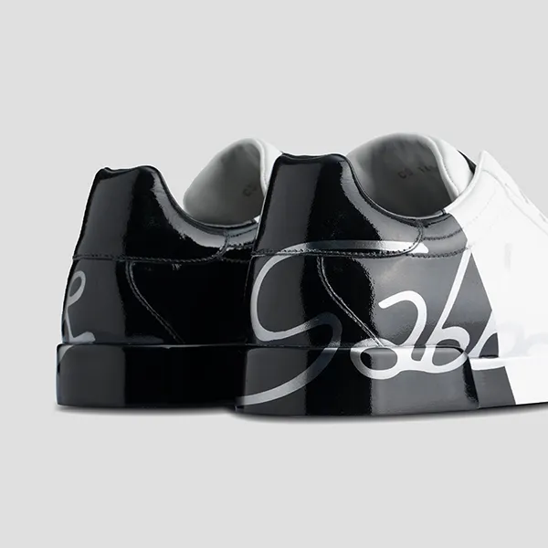 Giày Sneakers Dolce & Gabbana D&G CS1600 AI053 Màu Đen Trắng - 4