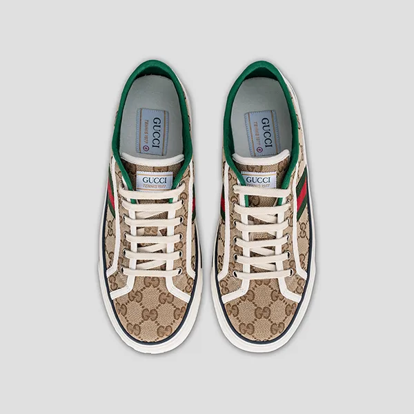 Giày Thể Thao Gucci Tennis 1977 Ebony 606111 HVK20 9766 Phối Màu Size 41
