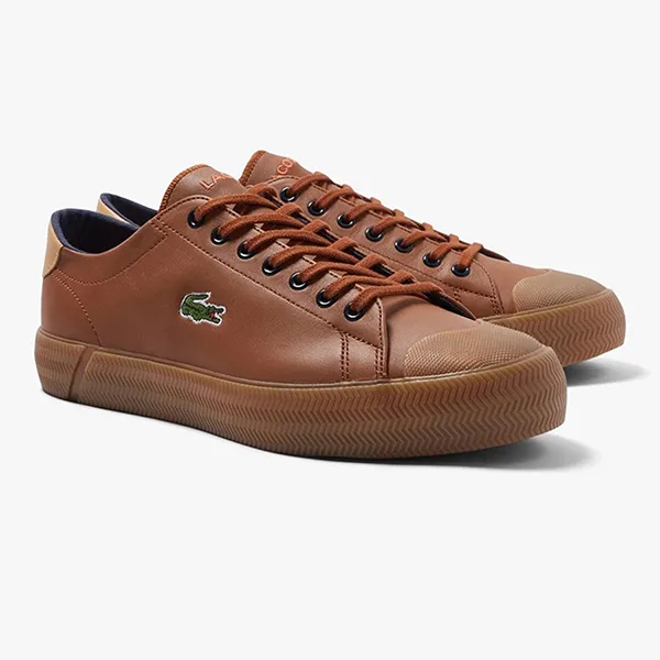 Giày Thể Thao Lacoste Gripshot Leather 222 Màu Nâu Size 40.5 - Giày - Vua Hàng Hiệu