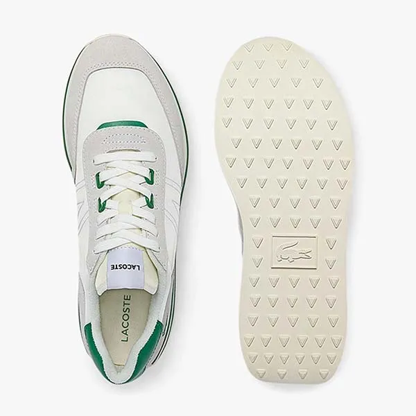 Giày Thể Thao Nam Lacoste L-Spin Textile 0922 Màu Trắng Xanh Size 43