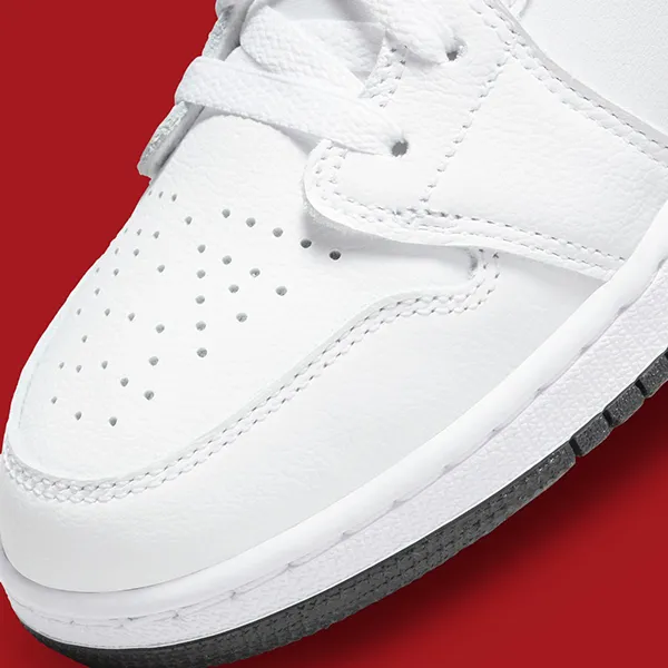 Giày Thể Thao Nike Air Jordan 1 Low White/Red 553560-164 Màu Trắng Đỏ Size 35.5