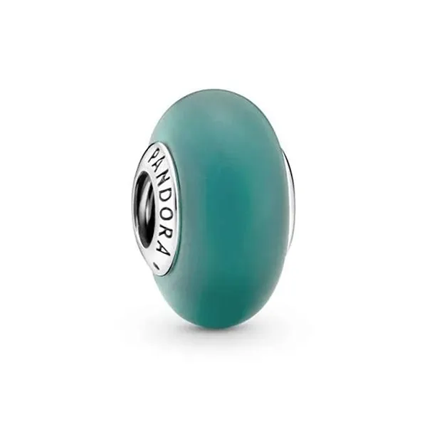 Hạt Vòng Charm Pandora 799555C00 Matte Green Murano Glass Charm Màu Xanh Lá