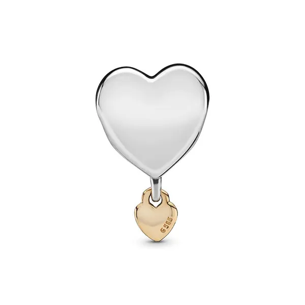 Hạt Vòng Charm Pandora Dangling You & Me Heart 796558 Màu Bạc - Trang sức - Vua Hàng Hiệu