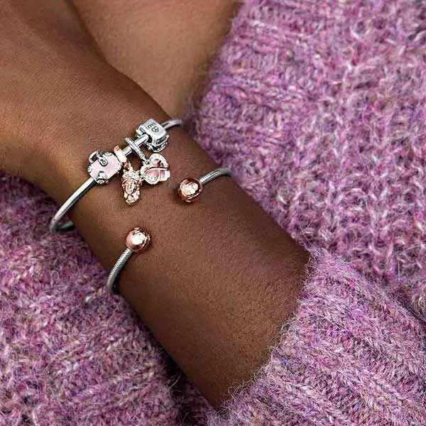 Hạt Vòng Charm Pandora Pink Travel Bag Charm 798063EN124 Màu Hồng Nhạt - Trang sức - Vua Hàng Hiệu
