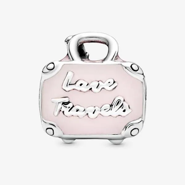Hạt Vòng Charm Pandora Pink Travel Bag Charm 798063EN124 Màu Hồng Nhạt - Trang sức - Vua Hàng Hiệu