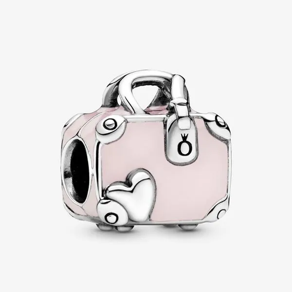 Hạt Vòng Charm Pandora Pink Travel Bag Charm 798063EN124 Màu Hồng Nhạt - Trang sức - Vua Hàng Hiệu