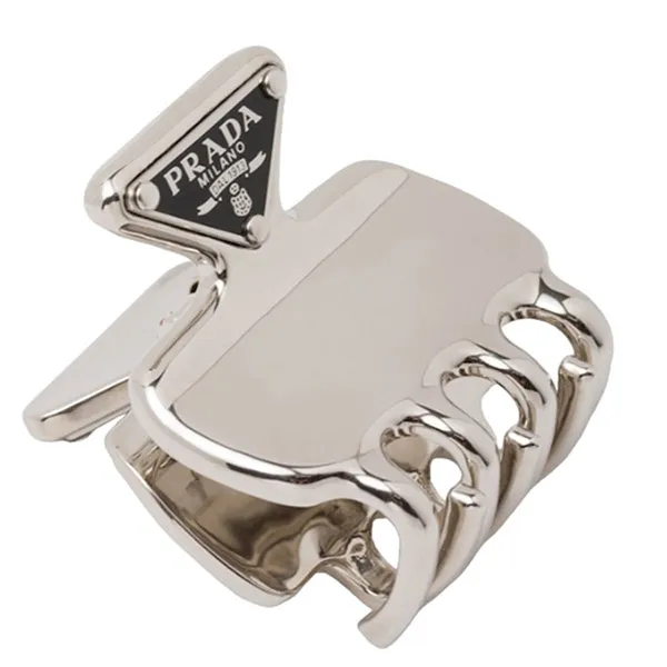 Kẹp Tóc Prada Metal Hair Clip 1IF087_2BA6_F0002 Màu Bạc