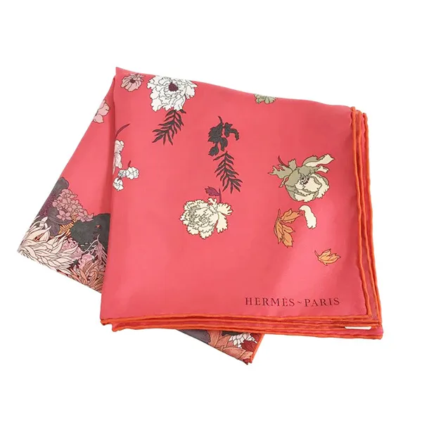 Khăn Lụa Hermès Robe Legere Scarf 90 Màu Hồng